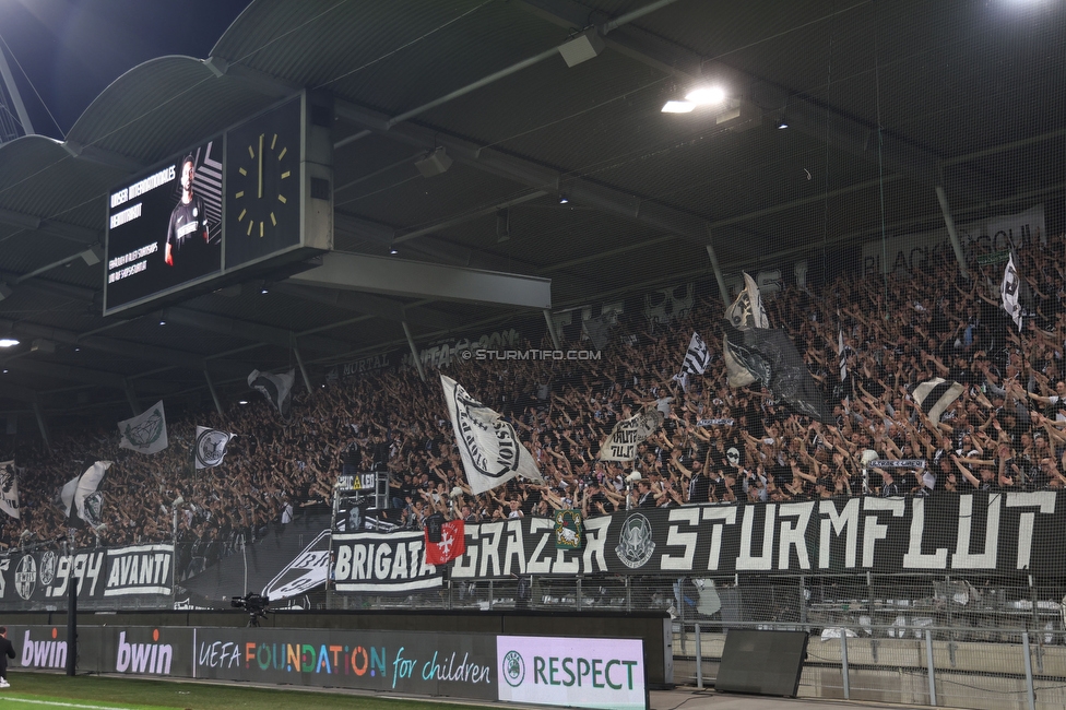 Sturm Graz - Lazio
UEFA Europa League Gruppenphase 3. Spieltag, SK Sturm Graz - SS Lazio, Stadion Liebenau Graz, 06.10.2022. 

Foto zeigt Fans von Sturm
Schlüsselwörter: sturmflut