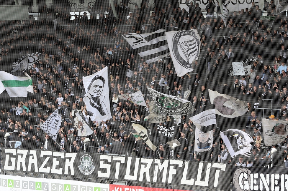 Sturm Graz - Tirol
Oesterreichische Fussball Bundesliga, 11. Runde, SK Sturm Graz - WSG Tirol, Stadion Liebenau Graz, 09.10.2022. 

Foto zeigt Fans von Sturm
Schlüsselwörter: sturmflut