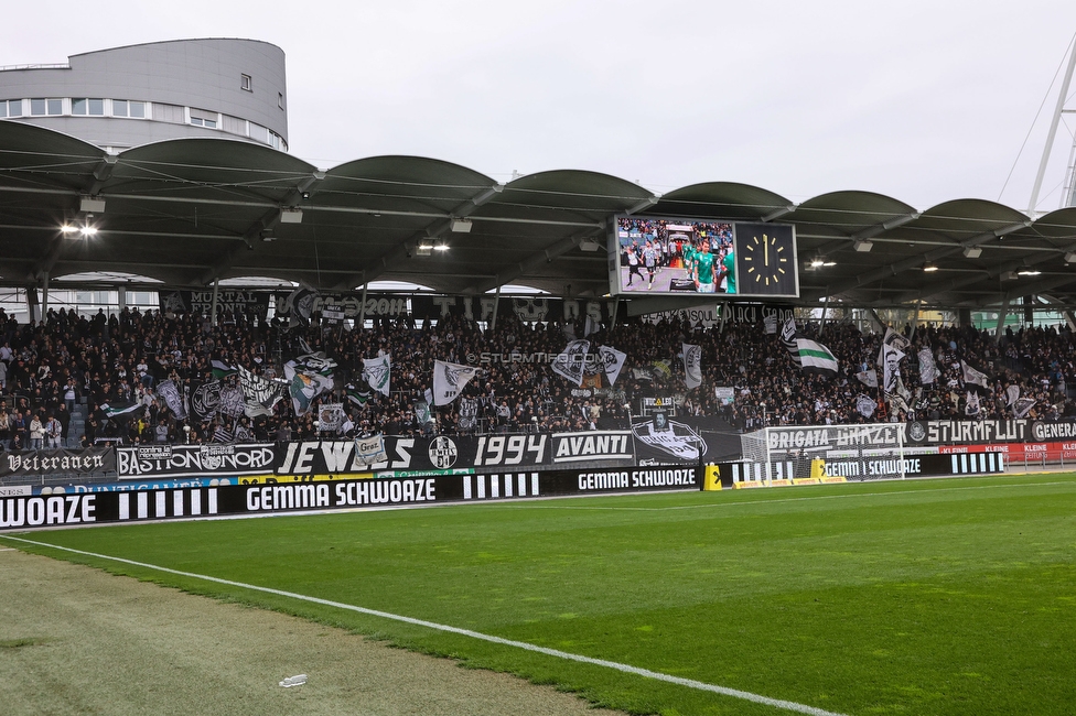 Sturm Graz - Tirol
Oesterreichische Fussball Bundesliga, 11. Runde, SK Sturm Graz - WSG Tirol, Stadion Liebenau Graz, 09.10.2022. 

Foto zeigt Fans von Sturm
