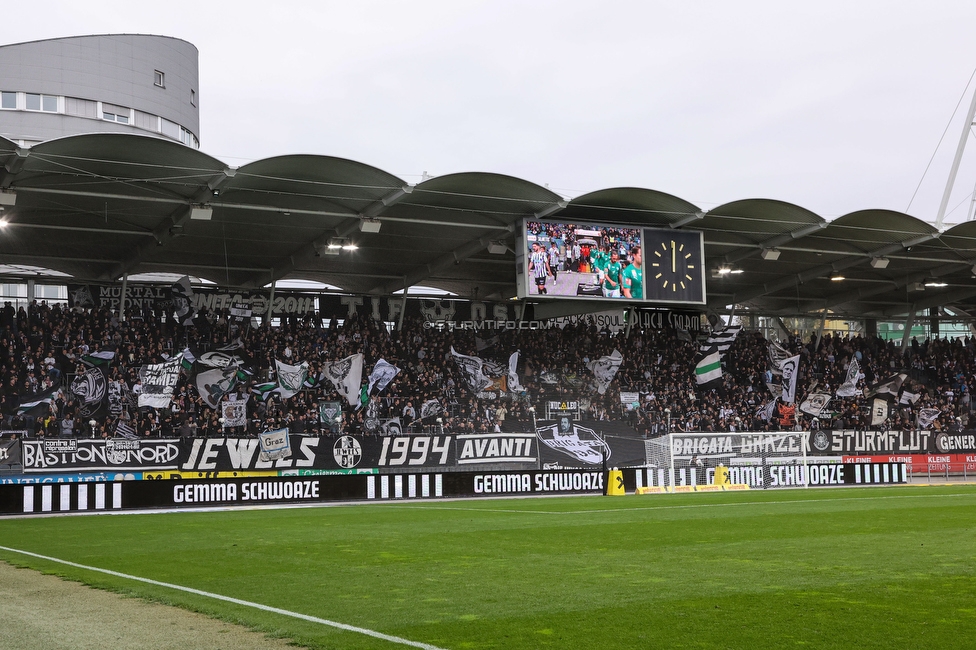 Sturm Graz - Tirol
Oesterreichische Fussball Bundesliga, 11. Runde, SK Sturm Graz - WSG Tirol, Stadion Liebenau Graz, 09.10.2022. 

Foto zeigt Fans von Sturm
