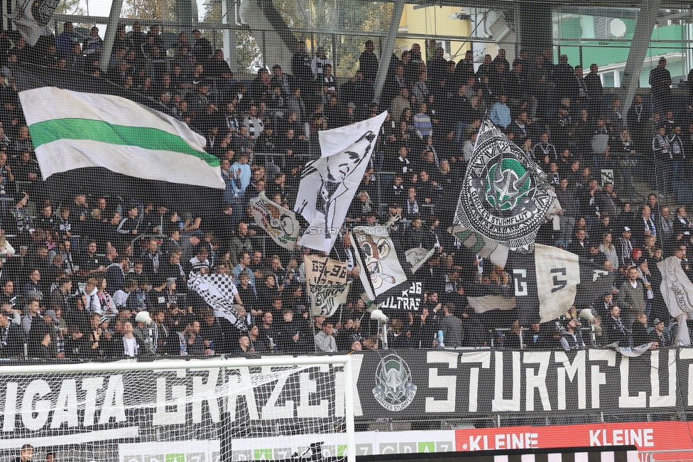 Sturm Graz - Tirol
Oesterreichische Fussball Bundesliga, 11. Runde, SK Sturm Graz - WSG Tirol, Stadion Liebenau Graz, 09.10.2022. 

Foto zeigt Fans von Sturm
Schlüsselwörter: sturmflut