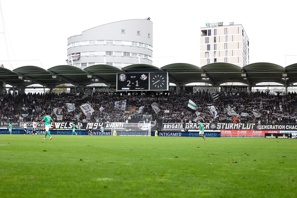 Sturm Graz - Tirol
Oesterreichische Fussball Bundesliga, 11. Runde, SK Sturm Graz - WSG Tirol, Stadion Liebenau Graz, 09.10.2022. 

Foto zeigt Fans von Sturm
Schlüsselwörter: schals