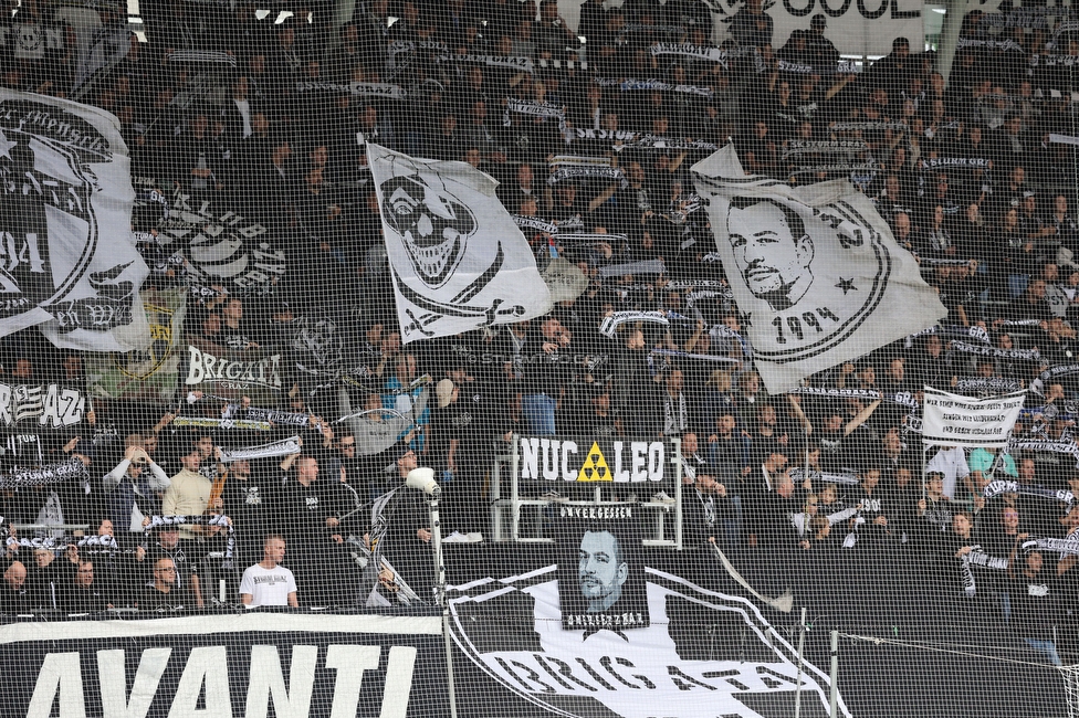 Sturm Graz - Tirol
Oesterreichische Fussball Bundesliga, 11. Runde, SK Sturm Graz - WSG Tirol, Stadion Liebenau Graz, 09.10.2022. 

Foto zeigt Fans von Sturm
Schlüsselwörter: schals