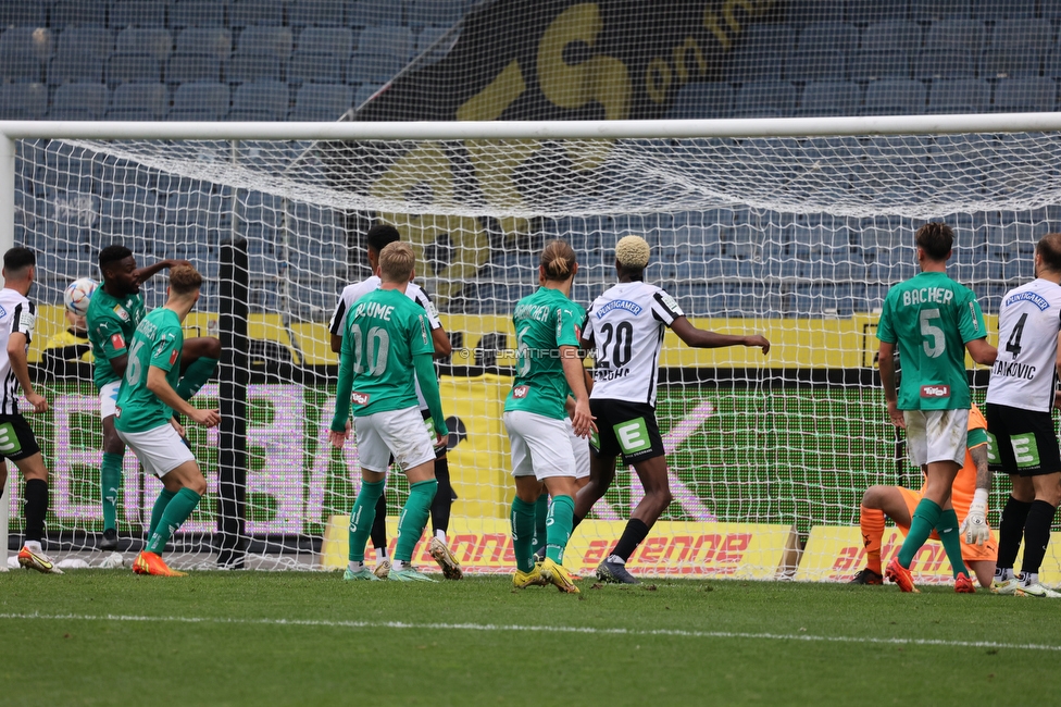 Sturm Graz - Tirol
Oesterreichische Fussball Bundesliga, 11. Runde, SK Sturm Graz - WSG Tirol, Stadion Liebenau Graz, 09.10.2022. 

Foto zeigt David Schnegg (Sturm)
Schlüsselwörter: torjubel