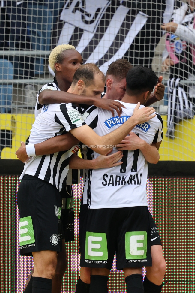 Sturm Graz - Tirol
Oesterreichische Fussball Bundesliga, 11. Runde, SK Sturm Graz - WSG Tirol, Stadion Liebenau Graz, 09.10.2022. 

Foto zeigt David Schnegg (Sturm)
Schlüsselwörter: torjubel