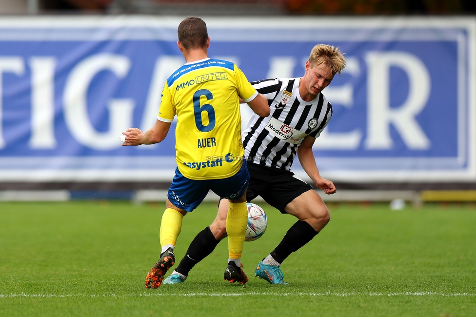 Sturm II - Vienna
Oesterreichische 2. Liga, 11. Runde, SK Sturm Graz II - First Vienna FC 1894, Solarstadion Gleisdorf, 09.10.2022. 

Foto zeigt Samuel Stueckler (Sturm II)
