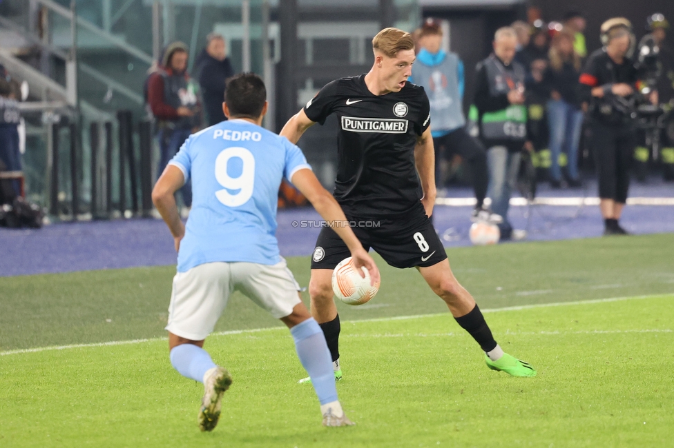 Lazio - Sturm Graz
UEFA Europa League Gruppenphase 4. Spieltag, SS Lazio - SK Sturm Graz, Stadio Olimpico Rom, 13.10.2022. 

Foto zeigt Alexander Prass (Sturm)
