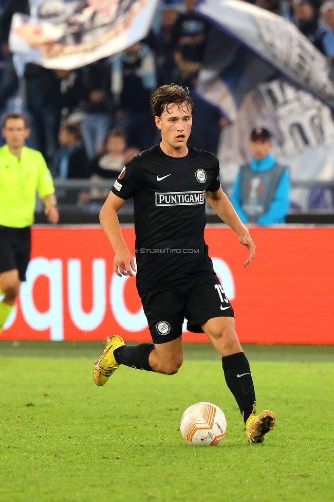 Lazio - Sturm Graz
UEFA Europa League Gruppenphase 4. Spieltag, SS Lazio - SK Sturm Graz, Stadio Olimpico Rom, 13.10.2022. 

Foto zeigt William Boeving (Sturm)
