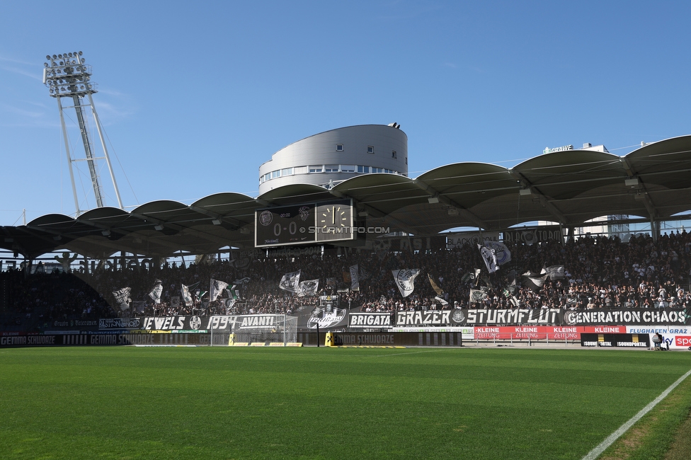 Sturm Graz - Wolfsberg
Oesterreichische Fussball Bundesliga, 12. Runde, SK Sturm Graz - Wolfsberger AC, Stadion Liebenau Graz, 16.10.2022. 

Foto zeigt Fans von Sturm
