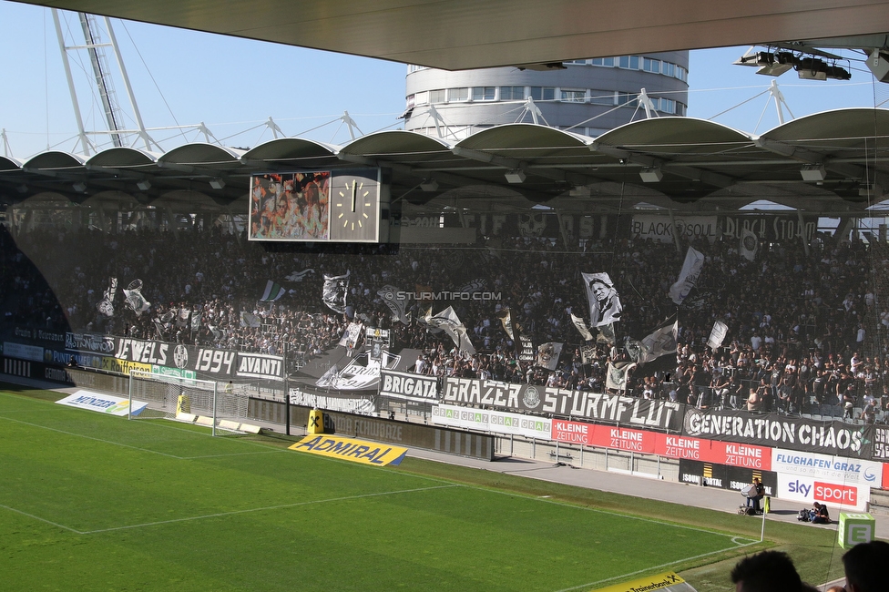 Sturm Graz - Wolfsberg
Oesterreichische Fussball Bundesliga, 12. Runde, SK Sturm Graz - Wolfsberger AC, Stadion Liebenau Graz, 16.10.2022. 

Foto zeigt Fans von Sturm
