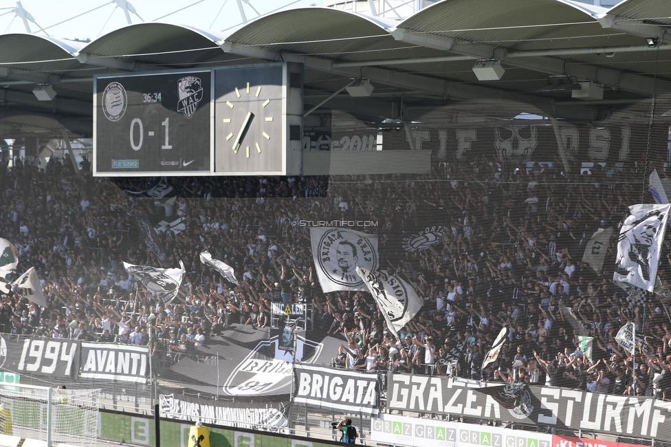 Sturm Graz - Wolfsberg
Oesterreichische Fussball Bundesliga, 12. Runde, SK Sturm Graz - Wolfsberger AC, Stadion Liebenau Graz, 16.10.2022. 

Foto zeigt Fans von Sturm
