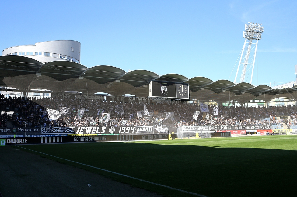 Sturm Graz - Wolfsberg
Oesterreichische Fussball Bundesliga, 12. Runde, SK Sturm Graz - Wolfsberger AC, Stadion Liebenau Graz, 16.10.2022. 

Foto zeigt Fans von Sturm
