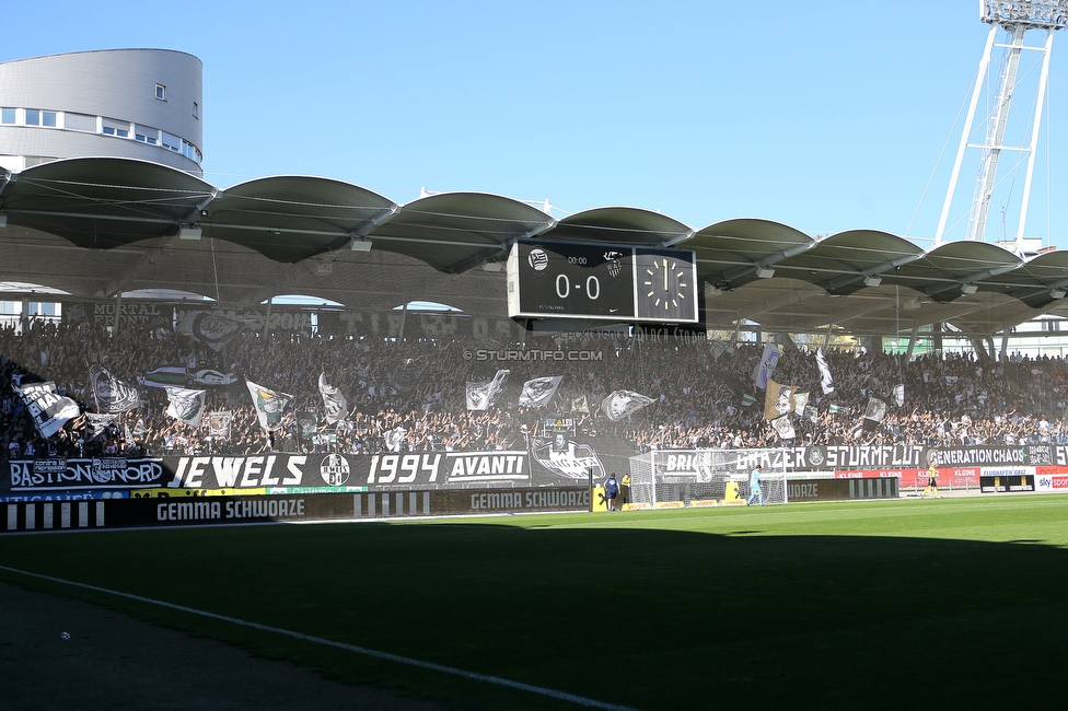 Sturm Graz - Wolfsberg
Oesterreichische Fussball Bundesliga, 12. Runde, SK Sturm Graz - Wolfsberger AC, Stadion Liebenau Graz, 16.10.2022. 

Foto zeigt Fans von Sturm
