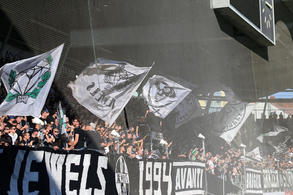 Sturm Graz - Wolfsberg
Oesterreichische Fussball Bundesliga, 12. Runde, SK Sturm Graz - Wolfsberger AC, Stadion Liebenau Graz, 16.10.2022. 

Foto zeigt Fans von Sturm
