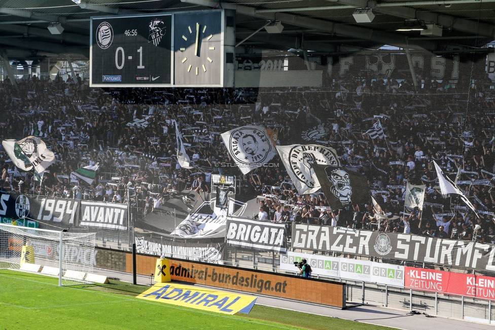 Sturm Graz - Wolfsberg
Oesterreichische Fussball Bundesliga, 12. Runde, SK Sturm Graz - Wolfsberger AC, Stadion Liebenau Graz, 16.10.2022. 

Foto zeigt Fans von Sturm
Schlüsselwörter: schals