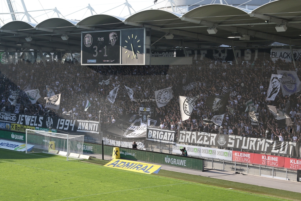 Sturm Graz - Wolfsberg
Oesterreichische Fussball Bundesliga, 12. Runde, SK Sturm Graz - Wolfsberger AC, Stadion Liebenau Graz, 16.10.2022. 

Foto zeigt Fans von Sturm
