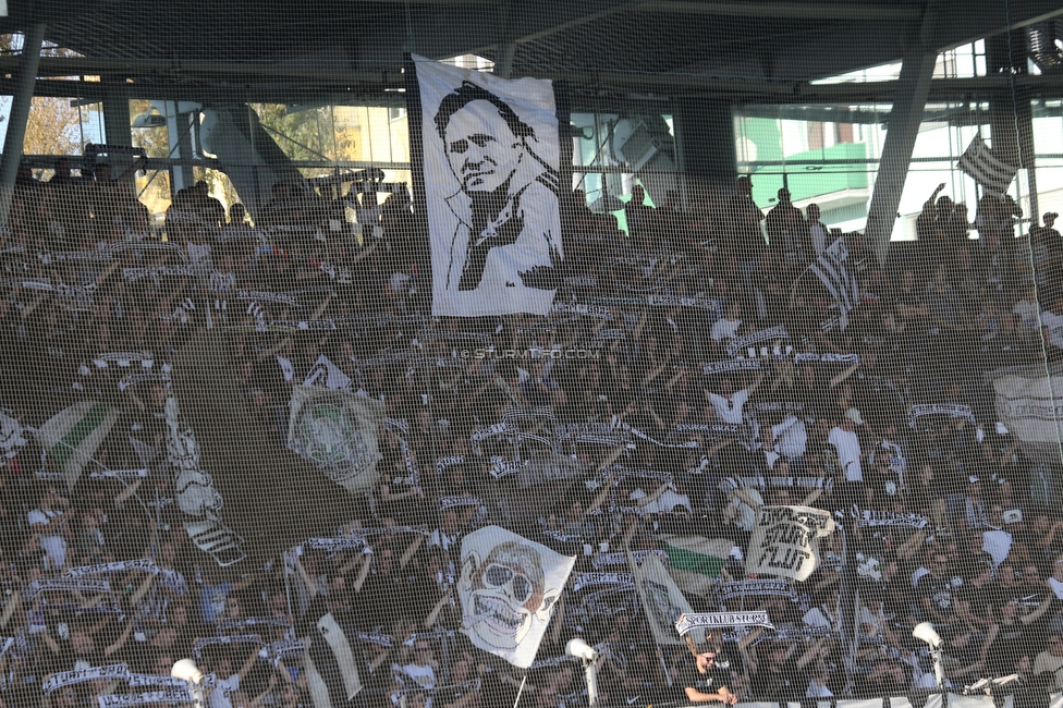 Sturm Graz - Wolfsberg
Oesterreichische Fussball Bundesliga, 12. Runde, SK Sturm Graz - Wolfsberger AC, Stadion Liebenau Graz, 16.10.2022. 

Foto zeigt Fans von Sturm
