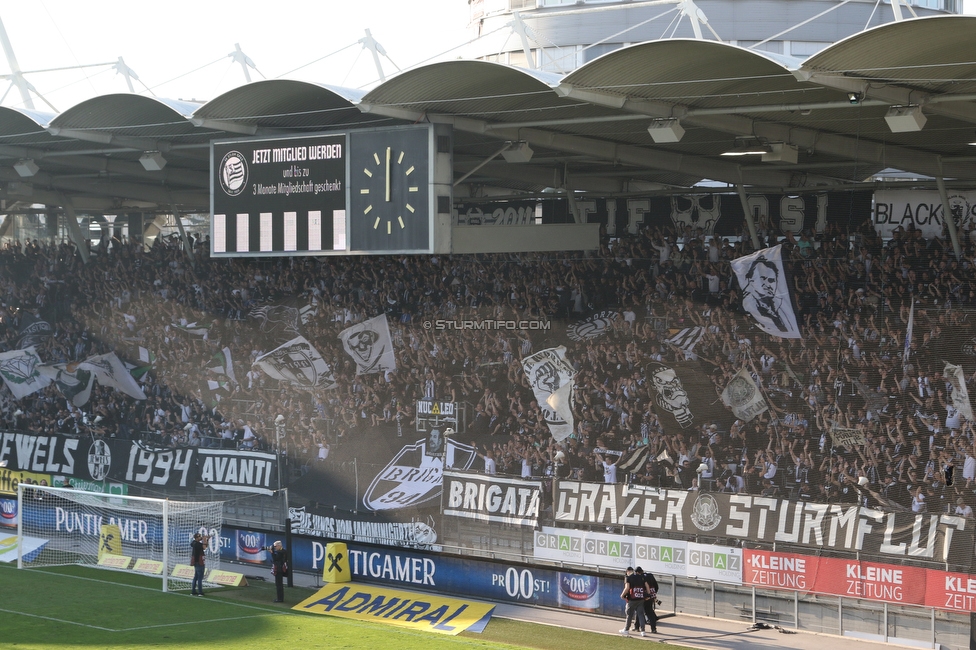 Sturm Graz - Wolfsberg
Oesterreichische Fussball Bundesliga, 12. Runde, SK Sturm Graz - Wolfsberger AC, Stadion Liebenau Graz, 16.10.2022. 

Foto zeigt Fans von Sturm
