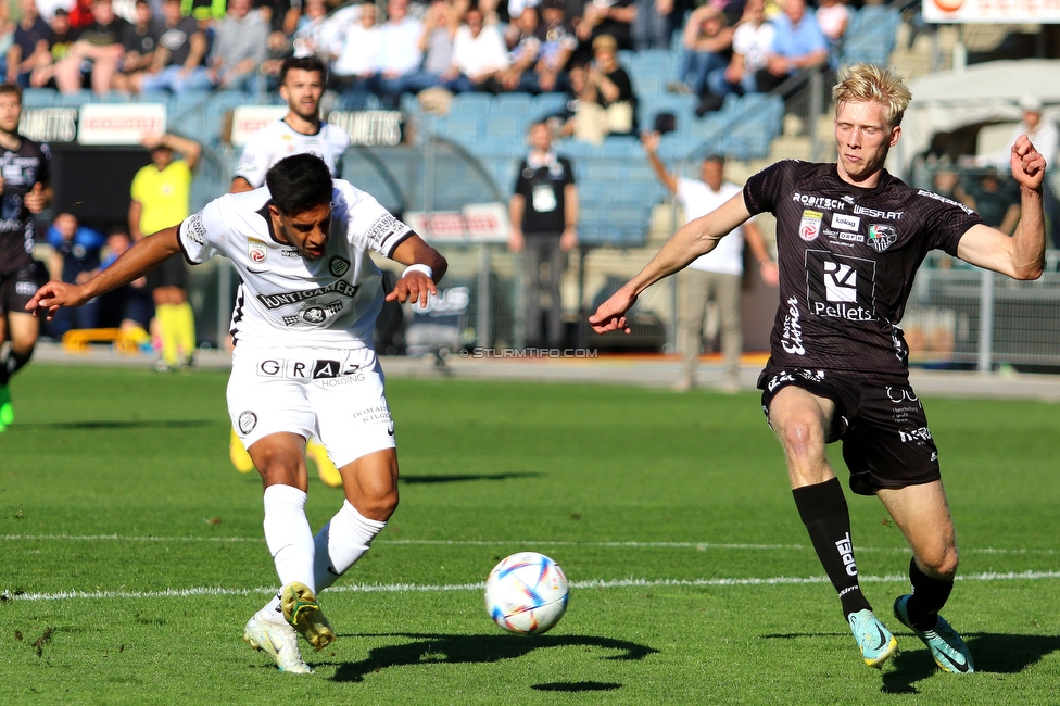 Sturm Graz - Wolfsberg
Oesterreichische Fussball Bundesliga, 12. Runde, SK Sturm Graz - Wolfsberger AC, Stadion Liebenau Graz, 16.10.2022. 

Foto zeigt Manprit Sarkaria (Sturm)
