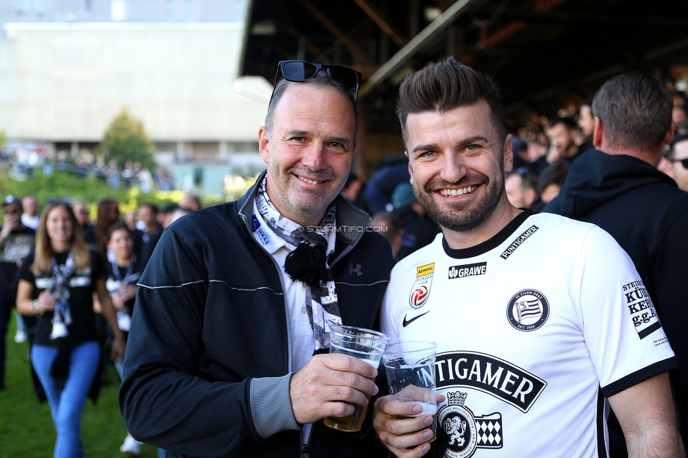 GAK - Sturm Graz
OEFB Cup, 3. Runde, Grazer AK 1902 - SK Sturm Graz, Stadion Liebenau Graz, 19.10.2022. 

Foto zeigt Mario Haas und Thomas Seidl in der Gruabn
