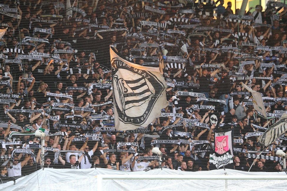 GAK - Sturm Graz
OEFB Cup, 3. Runde, Grazer AK 1902 - SK Sturm Graz, Stadion Liebenau Graz, 19.10.2022. 

Foto zeigt Fans von Sturm

