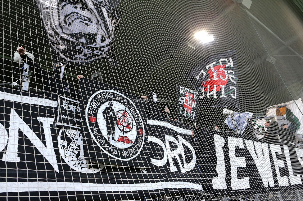 GAK - Sturm Graz
OEFB Cup, 3. Runde, Grazer AK 1902 - SK Sturm Graz, Stadion Liebenau Graz, 19.10.2022. 

Foto zeigt Fans von Sturm
