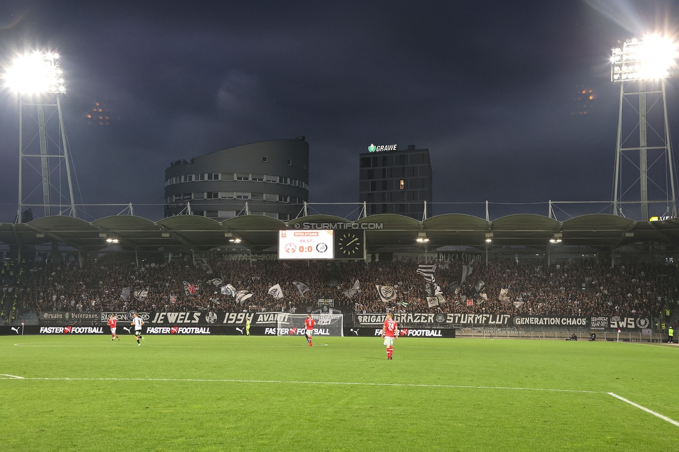 GAK - Sturm Graz
OEFB Cup, 3. Runde, Grazer AK 1902 - SK Sturm Graz, Stadion Liebenau Graz, 19.10.2022. 

Foto zeigt Fans von Sturm
