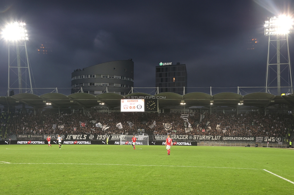 GAK - Sturm Graz
OEFB Cup, 3. Runde, Grazer AK 1902 - SK Sturm Graz, Stadion Liebenau Graz, 19.10.2022. 

Foto zeigt Fans von Sturm
