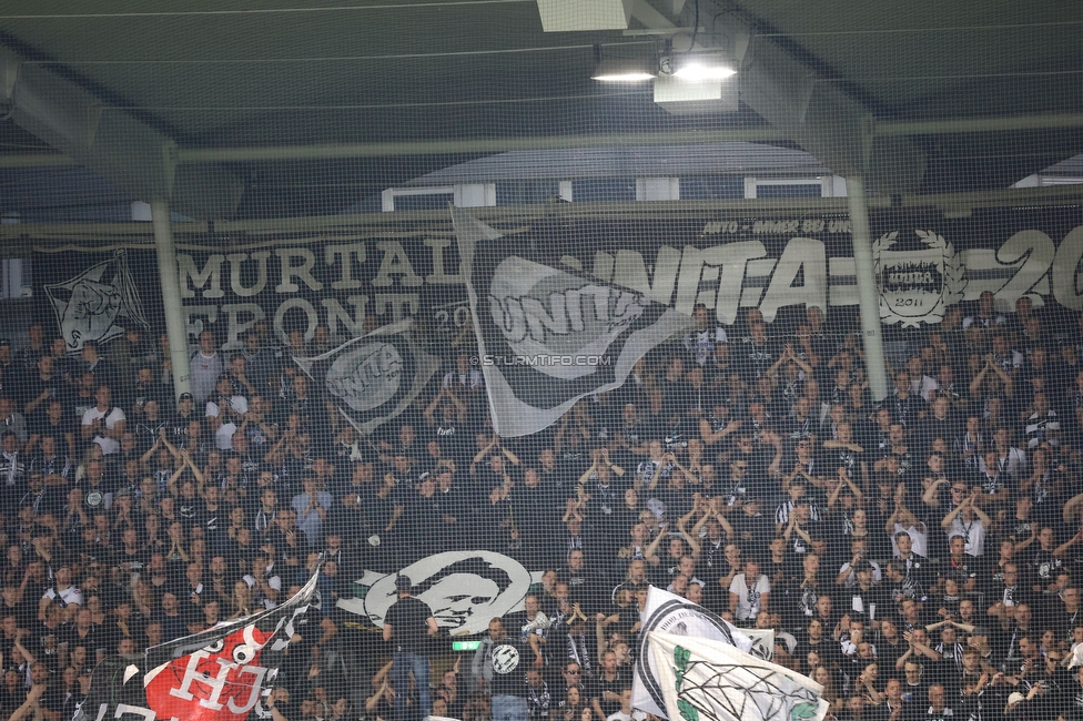 GAK - Sturm Graz
OEFB Cup, 3. Runde, Grazer AK 1902 - SK Sturm Graz, Stadion Liebenau Graz, 19.10.2022. 

Foto zeigt Fans von Sturm
Schlüsselwörter: unita#