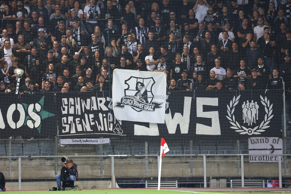 GAK - Sturm Graz
OEFB Cup, 3. Runde, Grazer AK 1902 - SK Sturm Graz, Stadion Liebenau Graz, 19.10.2022. 

Foto zeigt Fans von Sturm
Schlüsselwörter: sws