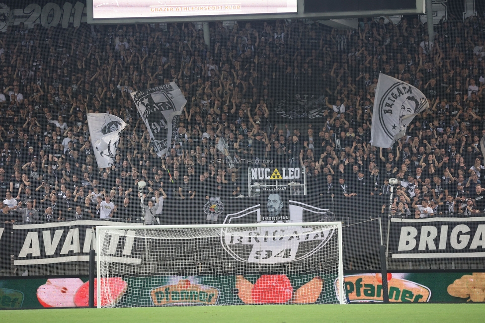 GAK - Sturm Graz
OEFB Cup, 3. Runde, Grazer AK 1902 - SK Sturm Graz, Stadion Liebenau Graz, 19.10.2022. 

Foto zeigt Fans von Sturm
