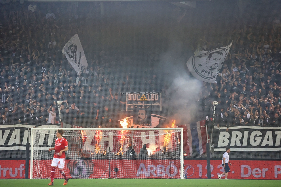 GAK - Sturm Graz
OEFB Cup, 3. Runde, Grazer AK 1902 - SK Sturm Graz, Stadion Liebenau Graz, 19.10.2022. 

Foto zeigt Fans von Sturm
