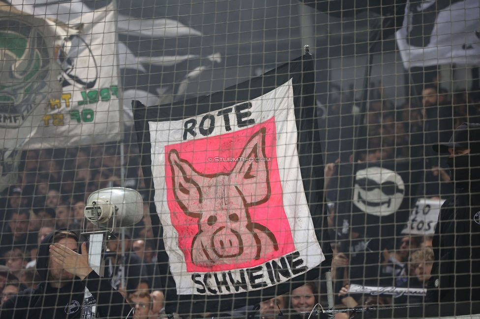 GAK - Sturm Graz
OEFB Cup, 3. Runde, Grazer AK 1902 - SK Sturm Graz, Stadion Liebenau Graz, 19.10.2022. 

Foto zeigt Fans von Sturm
