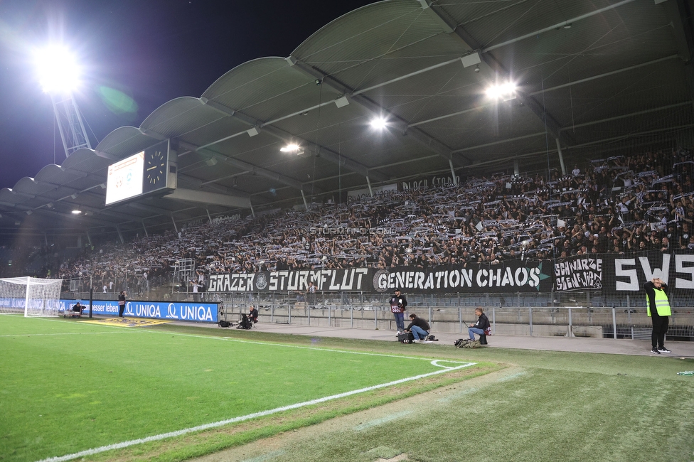 GAK - Sturm Graz
OEFB Cup, 3. Runde, Grazer AK 1902 - SK Sturm Graz, Stadion Liebenau Graz, 19.10.2022. 

Foto zeigt Fans von Sturm
Schlüsselwörter: schals