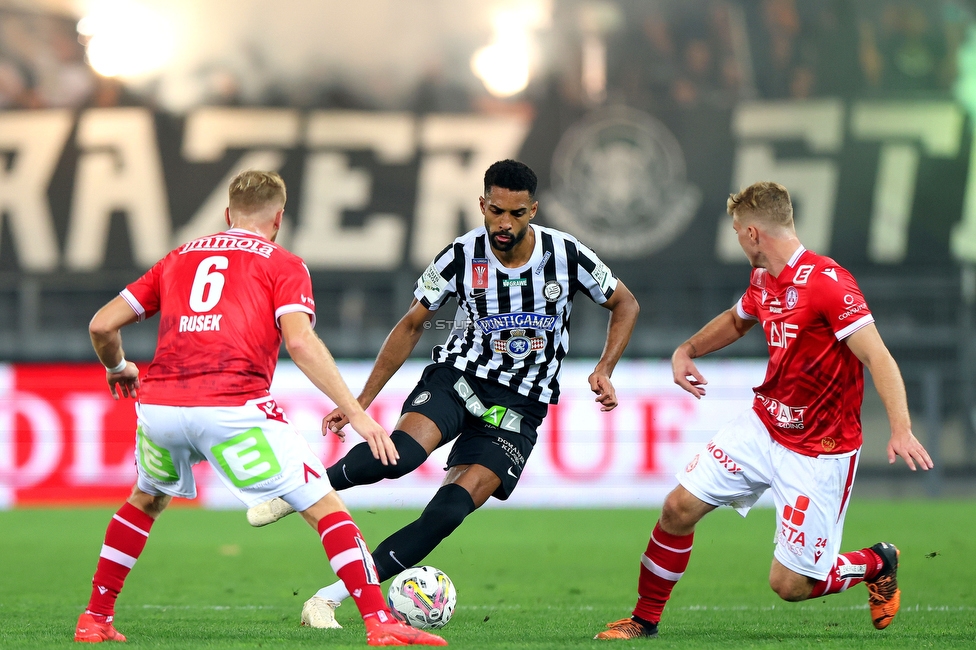 GAK - Sturm Graz
OEFB Cup, 3. Runde, Grazer AK 1902 - SK Sturm Graz, Stadion Liebenau Graz, 19.10.2022. 

Foto zeigt Gregory Wuethrich (Sturm)
