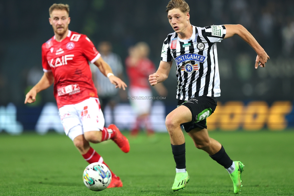 GAK - Sturm Graz
OEFB Cup, 3. Runde, Grazer AK 1902 - SK Sturm Graz, Stadion Liebenau Graz, 19.10.2022. 

Foto zeigt Alexander Prass (Sturm)
