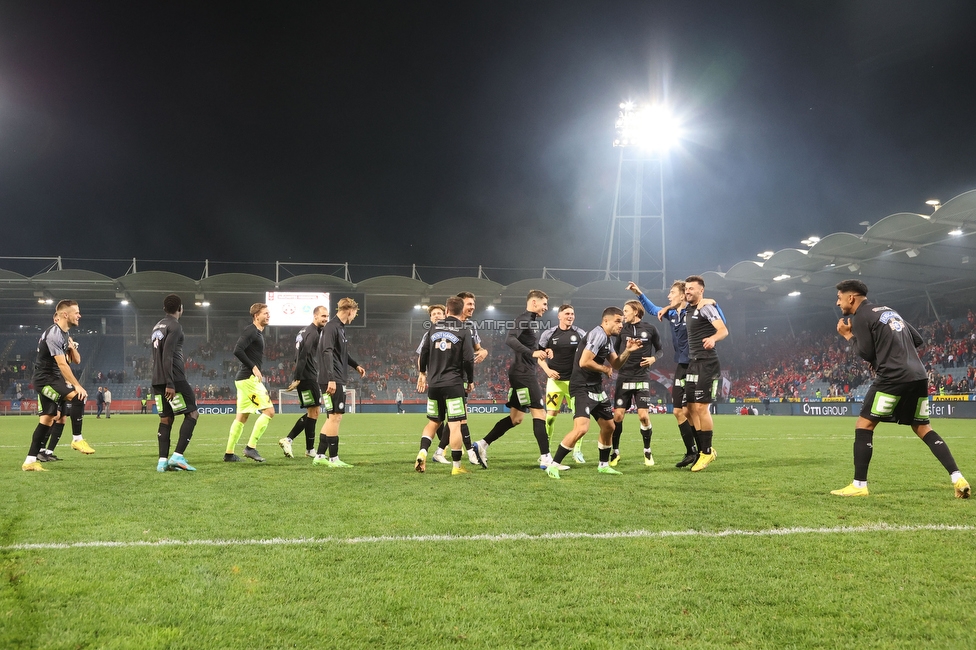 GAK - Sturm Graz
OEFB Cup, 3. Runde, Grazer AK 1902 - SK Sturm Graz, Stadion Liebenau Graz, 19.10.2022. 

Foto zeigt die Mannschaft von Sturm
