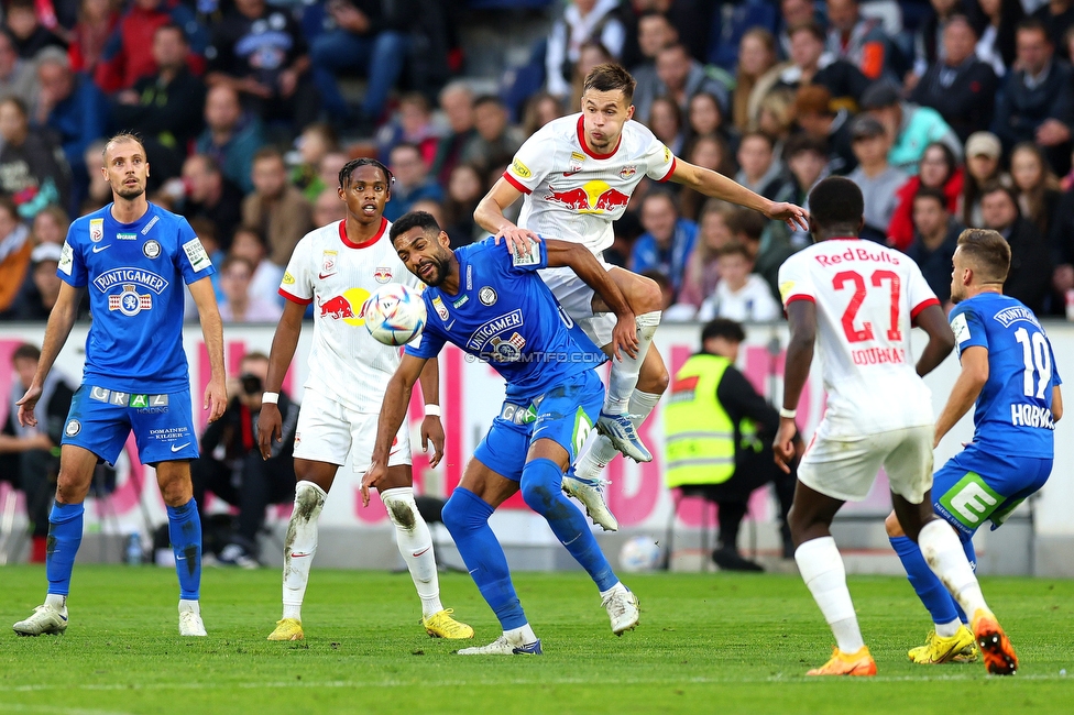 Salzburg - Sturm Graz
Oesterreichische Fussball Bundesliga, 13. Runde, FC Red Bull Salzburg - SK Sturm Graz, Red Bull Arena Salzburg, 22.10.2022. 

Foto zeigt Gregory Wuethrich (Sturm)
