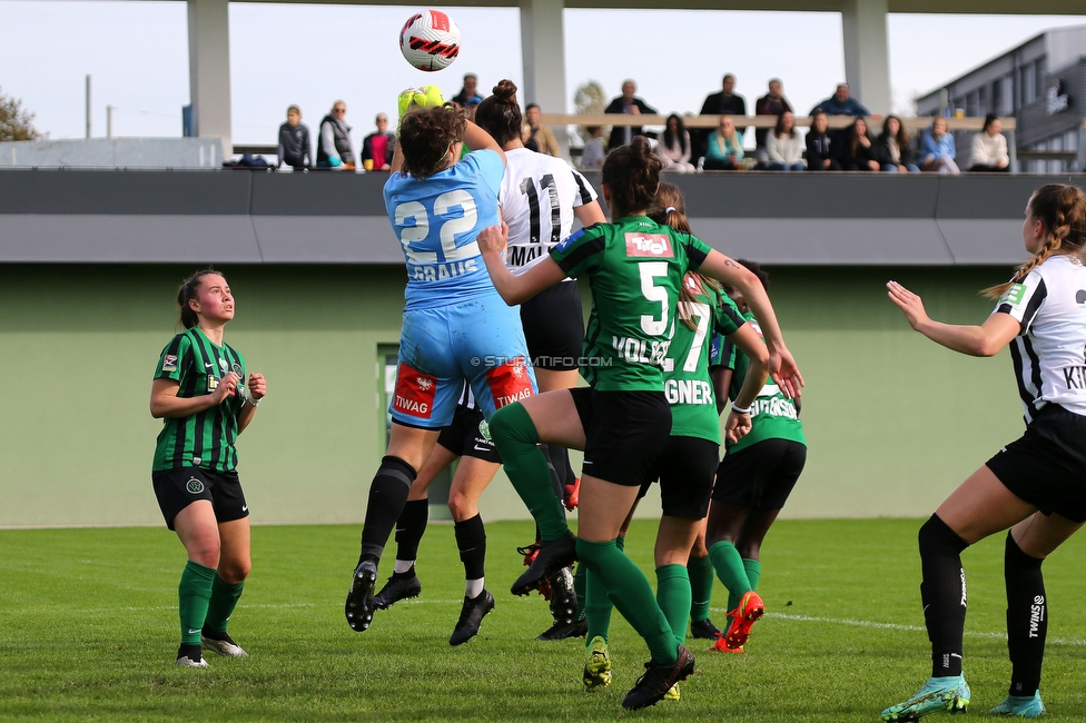 Sturm Damen - Wacker Innsbruck
OEFB Frauen Bundesliga, 7. Runde, SK Sturm Graz Damen - FC Wacker Innsbruck, MURAUER Bier Arena - StFV Graz, 23.05.2022. 

Foto zeigt Anna Malle (Sturm Damen)
