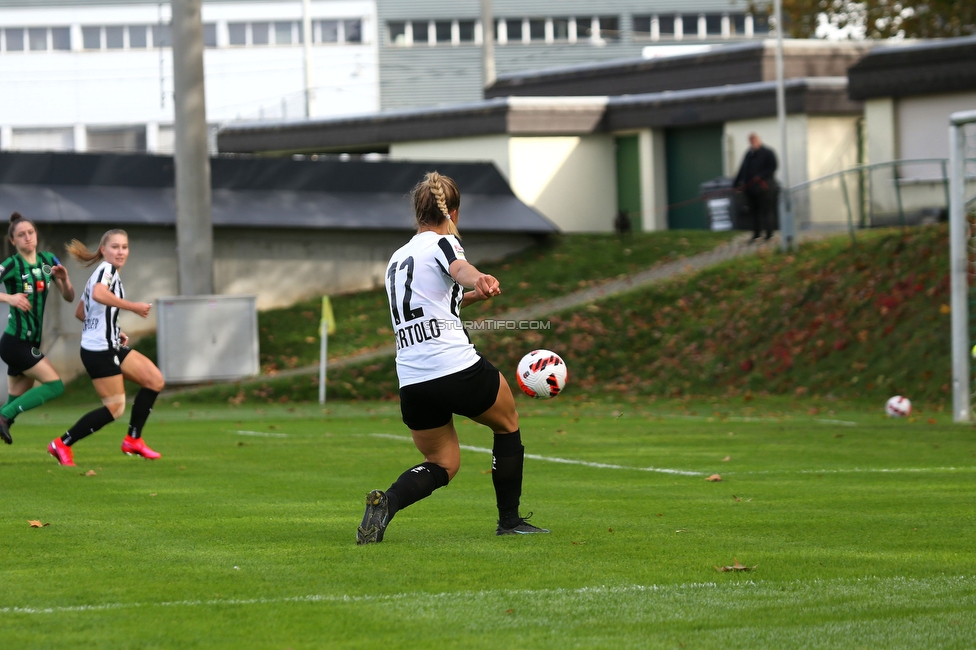 Sturm Damen - Wacker Innsbruck
OEFB Frauen Bundesliga, 7. Runde, SK Sturm Graz Damen - FC Wacker Innsbruck, MURAUER Bier Arena - StFV Graz, 23.05.2022. 

Foto zeigt Sophia Bertolo (Sturm Damen)
