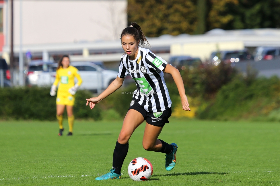 Sturm Damen - Wacker Innsbruck
OEFB Frauen Bundesliga, 7. Runde, SK Sturm Graz Damen - FC Wacker Innsbruck, MURAUER Bier Arena - StFV Graz, 23.05.2022. 

Foto zeigt Jasmin Reichmann (Sturm Damen)
