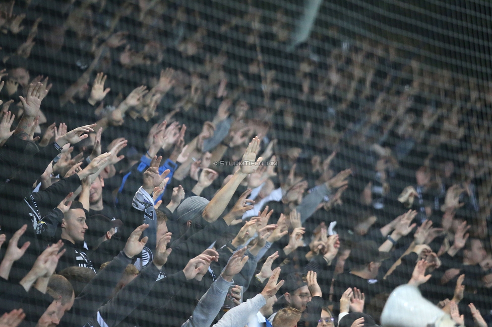 Sturm Graz - Feyenoord
UEFA Europa League Gruppenphase 5. Spieltag, SK Sturm Graz - Feyenoord Rotterdam, Stadion Liebenau Graz, 27.10.2022. 

Foto zeigt Fans von Sturm
