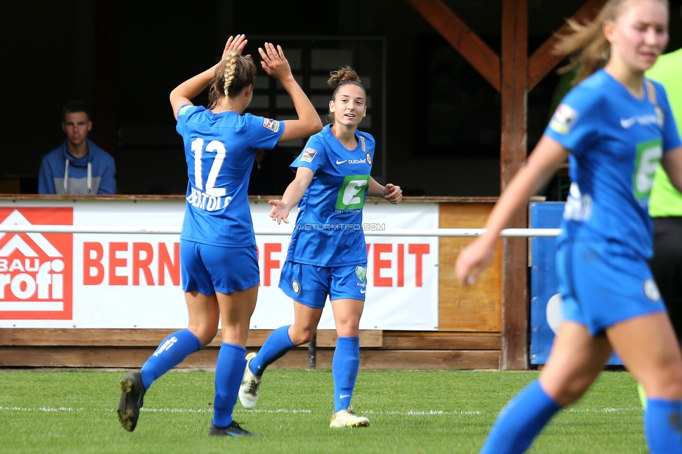 Altenmarkt - Sturm Graz
OEFB Frauen Bundesliga, 8. Runde, SKV Altenmarkt - SK Sturm Graz, Sportplatz Altenmarkt-Tr. SKV, 29.10.2022. 

Foto zeigt Sophia Bertolo (Sturm Damen) und Michela Croatto (Sturm Damen)
