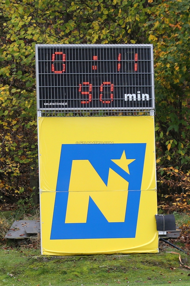 Altenmarkt - Sturm Graz
OEFB Frauen Bundesliga, 8. Runde, SKV Altenmarkt - SK Sturm Graz, Sportplatz Altenmarkt-Tr. SKV, 29.10.2022. 

Foto zeigt das Endergebnis
