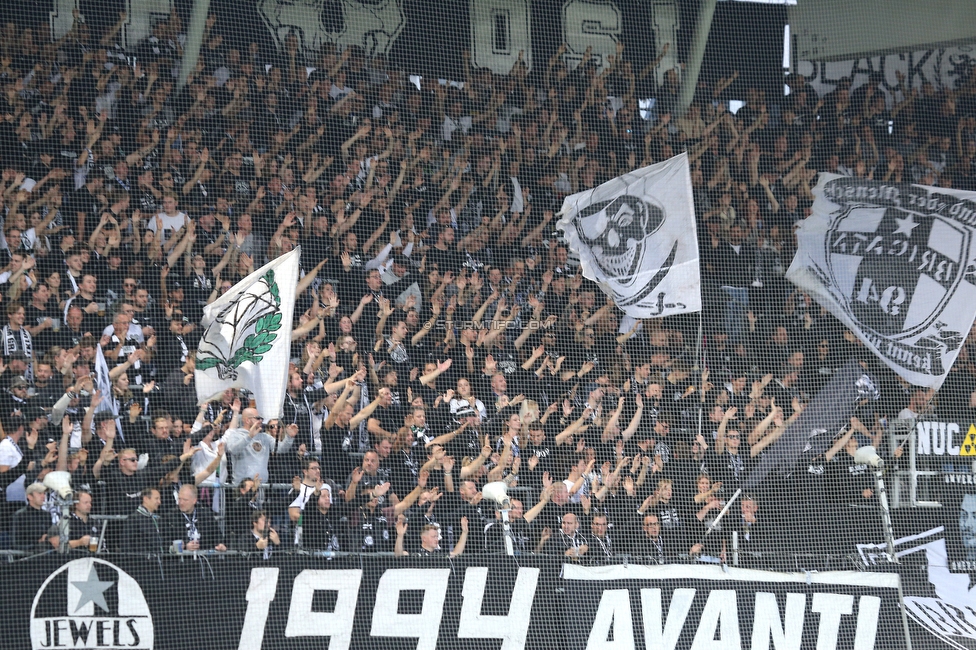 Sturm Graz - Ried
Oesterreichische Fussball Bundesliga, 14. Runde, SK Sturm Graz - SV Ried, Stadion Liebenau Graz, 30.10.2022. 

Foto zeigt Fans von Sturm
