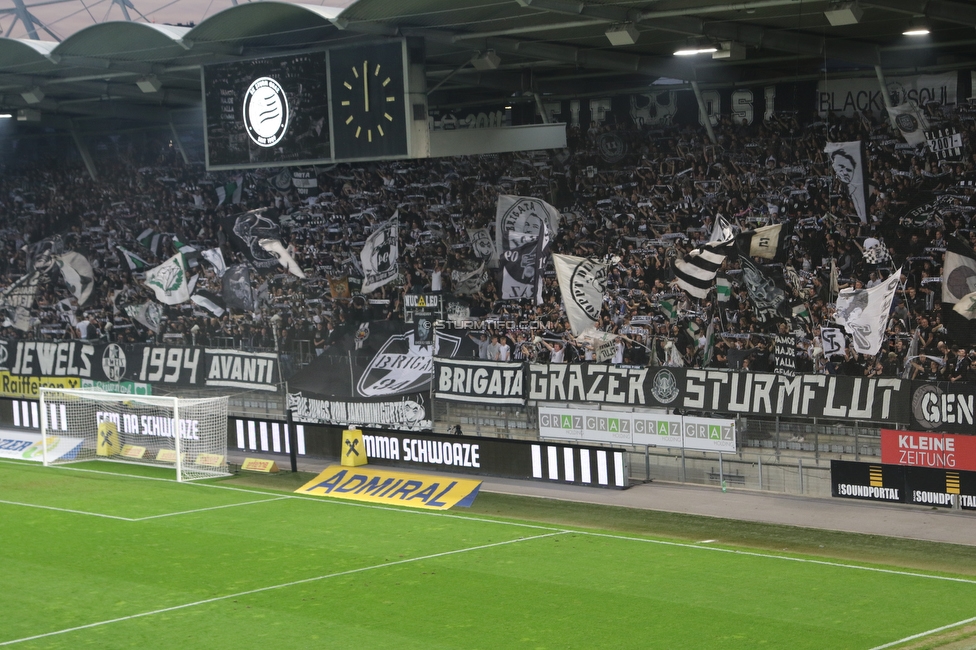 Sturm Graz - Ried
Oesterreichische Fussball Bundesliga, 14. Runde, SK Sturm Graz - SV Ried, Stadion Liebenau Graz, 30.10.2022. 

Foto zeigt Fans von Sturm
Schlüsselwörter: schals