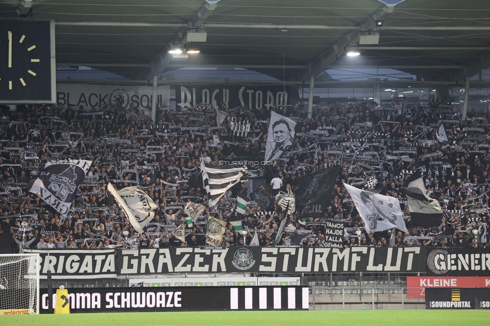 Sturm Graz - Ried
Oesterreichische Fussball Bundesliga, 14. Runde, SK Sturm Graz - SV Ried, Stadion Liebenau Graz, 30.10.2022. 

Foto zeigt Fans von Sturm
Schlüsselwörter: schals sturmflut