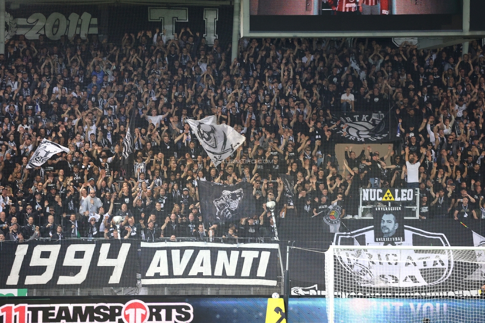 Sturm Graz - Ried
Oesterreichische Fussball Bundesliga, 14. Runde, SK Sturm Graz - SV Ried, Stadion Liebenau Graz, 30.10.2022. 

Foto zeigt Fans von Sturm
