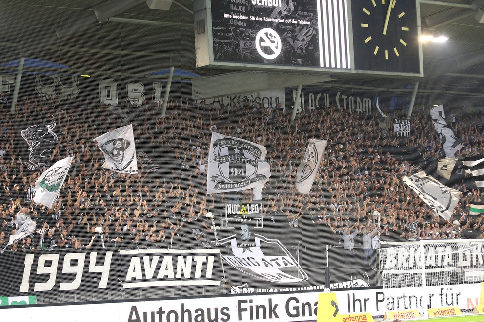 Sturm Graz - Ried
Oesterreichische Fussball Bundesliga, 14. Runde, SK Sturm Graz - SV Ried, Stadion Liebenau Graz, 30.10.2022. 

Foto zeigt Fans von Sturm
