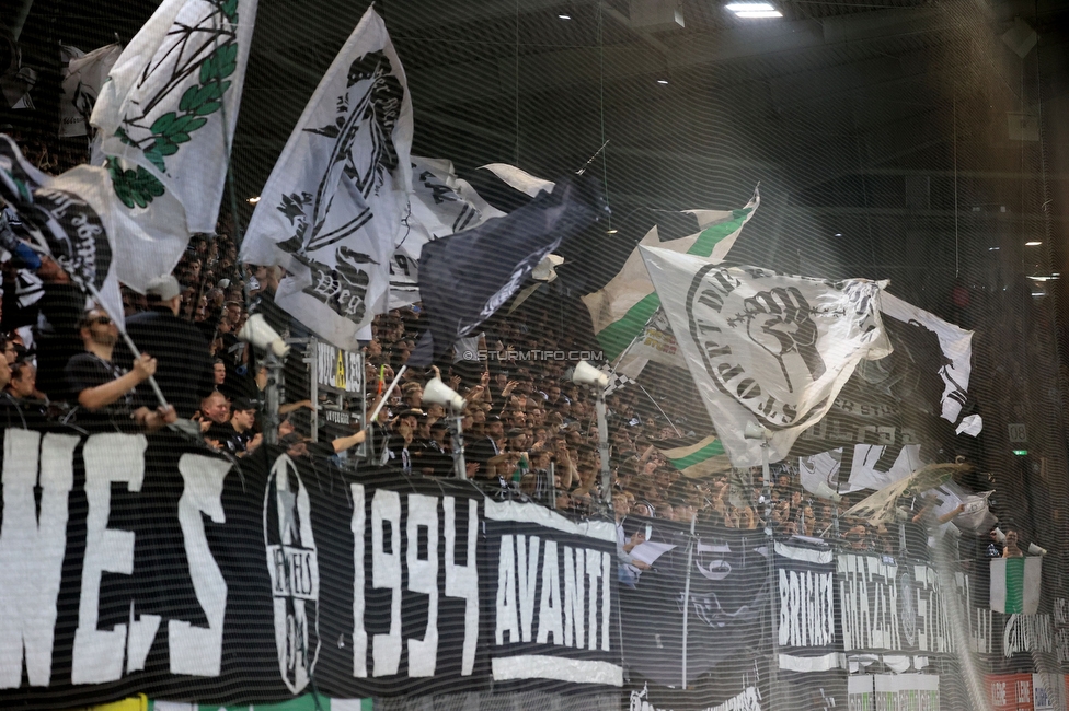 Sturm Graz - Ried
Oesterreichische Fussball Bundesliga, 14. Runde, SK Sturm Graz - SV Ried, Stadion Liebenau Graz, 30.10.2022. 

Foto zeigt Fans von Sturm
